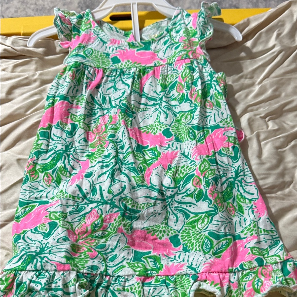 Lilly Pulitzer Tropical Pink and Green Dress